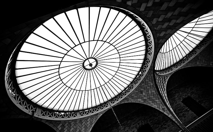 All You Wish For And All You've Seen, Black and White, Architecture, HD wallpaper