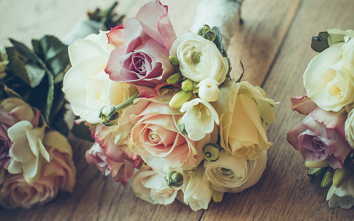 assorted-color flower bouquet, flowers, flowering plant, rose, HD wallpaper