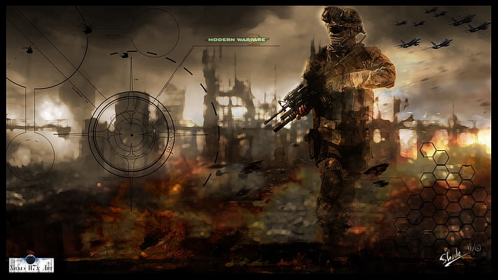Call of Duty digital wallpaper, call of duty modern warfare 2