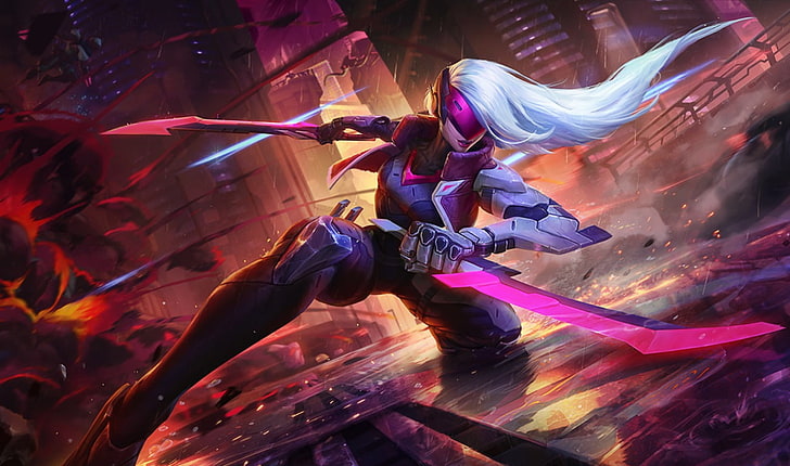 League of Legends Project Katarina, Project Skins, dagger, katarina (league of legends), HD wallpaper