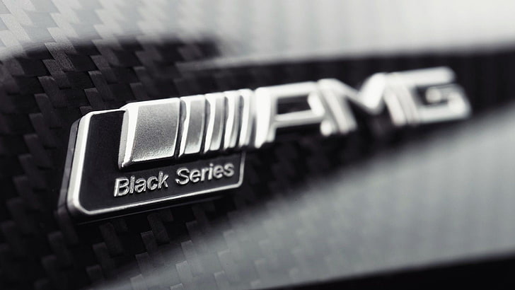 Amg brand logo symbol name black design german car
