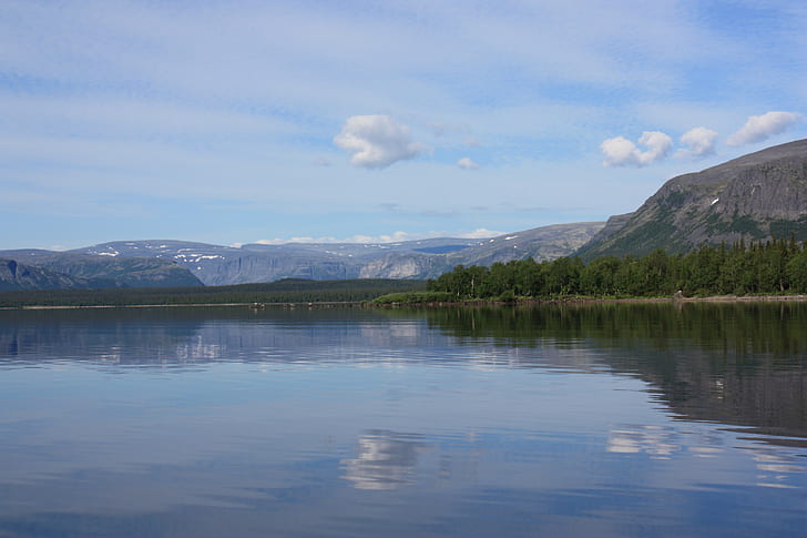 nature, landscape, Karelia, water, hills, HD wallpaper