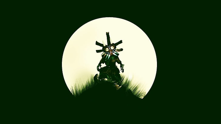 silhouette of scarecrow digital illustration, The Legend of Zelda