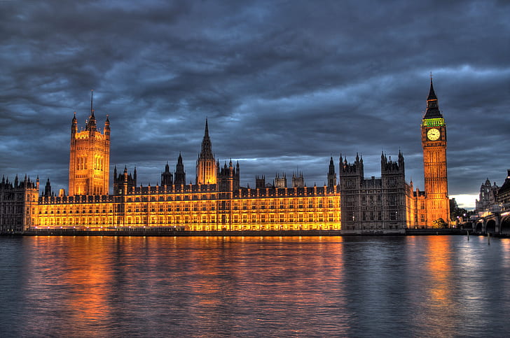 photo of Westminster Palace London UK, British Parliament, Big Ben, HD wallpaper