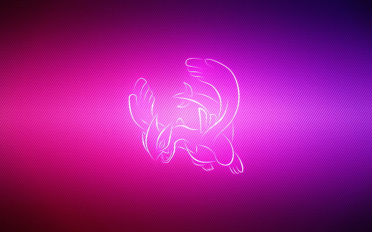 Pokemon character illustration, animal, lugia, abstract, glowing, HD wallpaper
