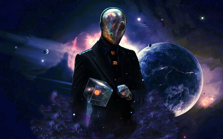 male character digital wallpaper, Sci Fi, Men, Spaceman