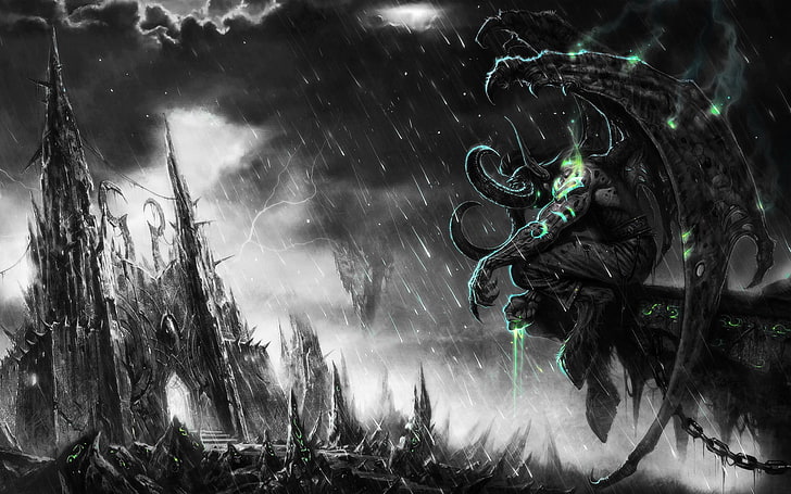 World of Warcraft Illidan digital wallpaper, Illidan Stormrage