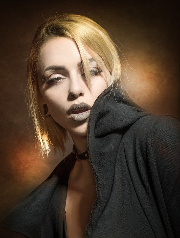 women, face, portrait, model, Joachim Bergauer, 500px, blond hair, HD wallpaper