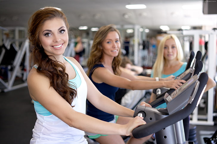 exercise, sportswear, workout, Girl, motivation, dumbbells, HD wallpaper