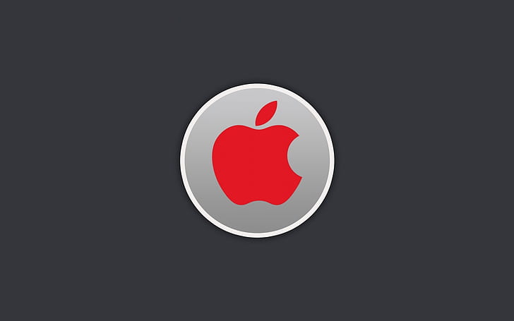 Hd Wallpaper Red Apple Logo Tech Technology Flare - Red Apple Logo 4k Wallpaper