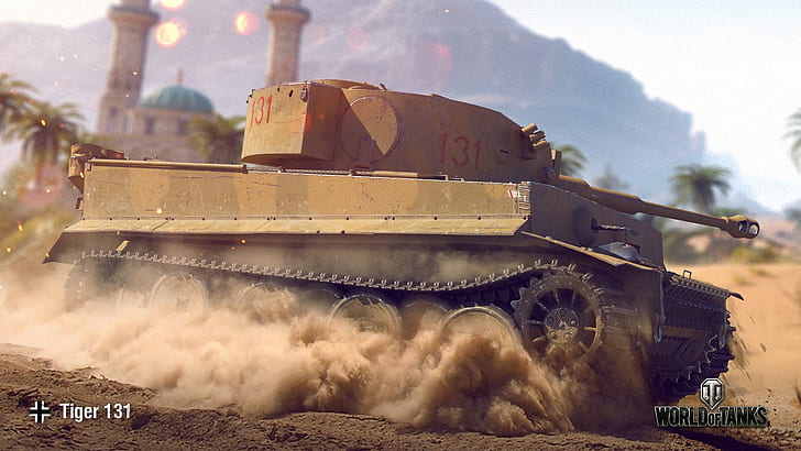 WoT, World of Tanks, Wargaming, Tiger 131 HD wallpaper