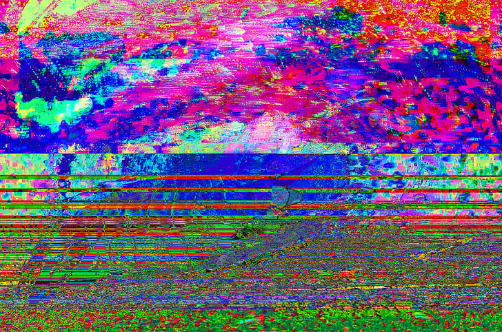 glitch art, multi colored, backgrounds, abstract, pattern, full frame