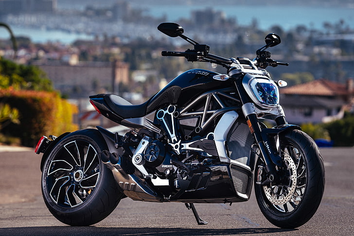 Ducati Diavel, motorcycle, mode of transportation, city, land vehicle, HD wallpaper