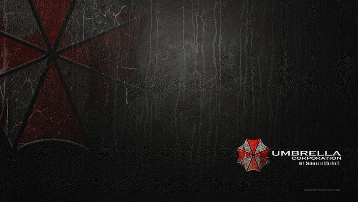 Umbrella Corporation wallpaper, Resident Evil, no people, red, HD wallpaper