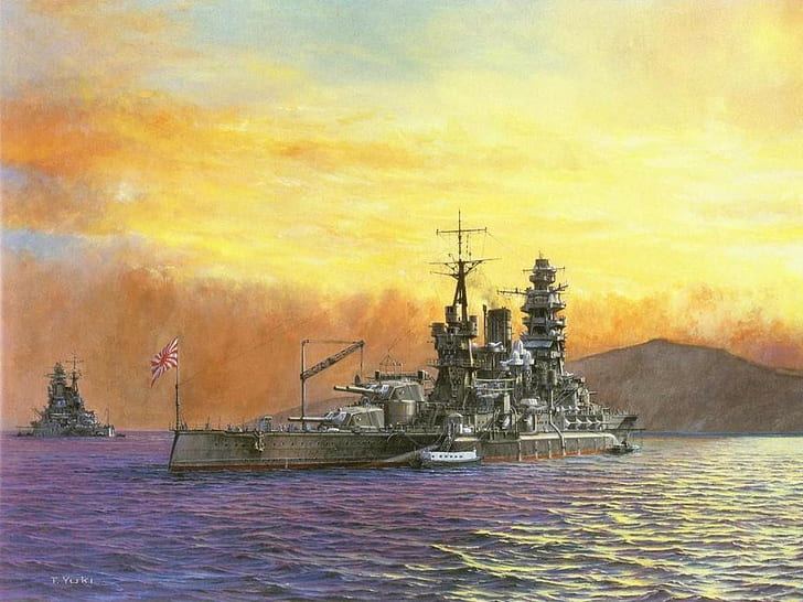 warship, military, flag, HD wallpaper