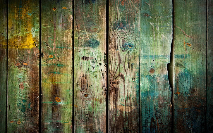 HD wallpaper: green and black wood