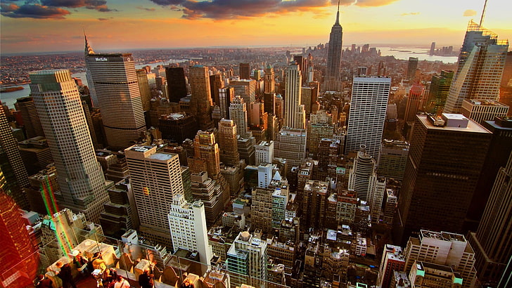 New York Skyline, New York city, cityscape, USA, Empire State Building