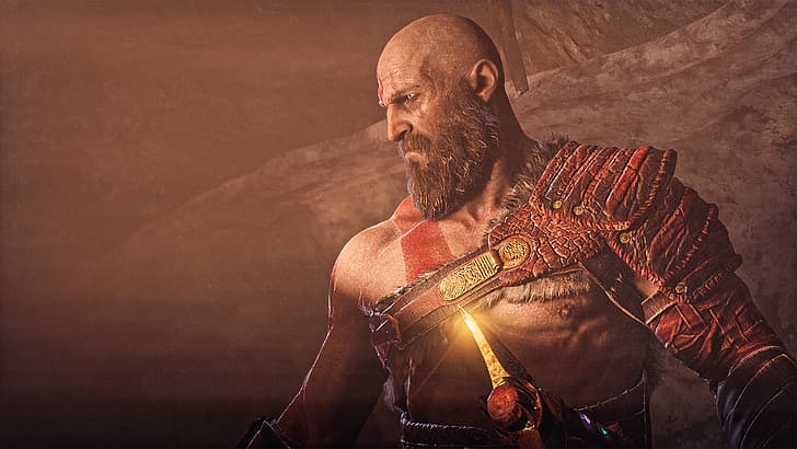God of War Ragnarok Kratos PS5 4K Phone iPhone Wallpaper 7201b