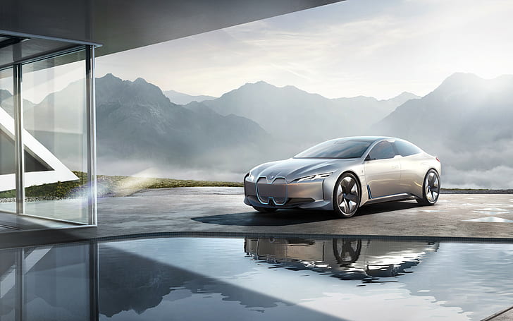 electric car, 4K, BMW i Vision Dynamics, HD wallpaper