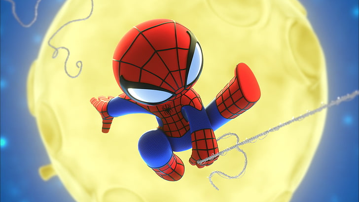 spiderman, hd, artist, artwork, artstation, ball, blue, sport, HD wallpaper