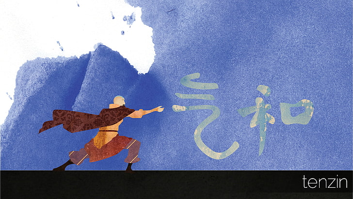 Avatar: The Last Airbender, The Legend of Korra, Tenzin, minimalism, HD wallpaper