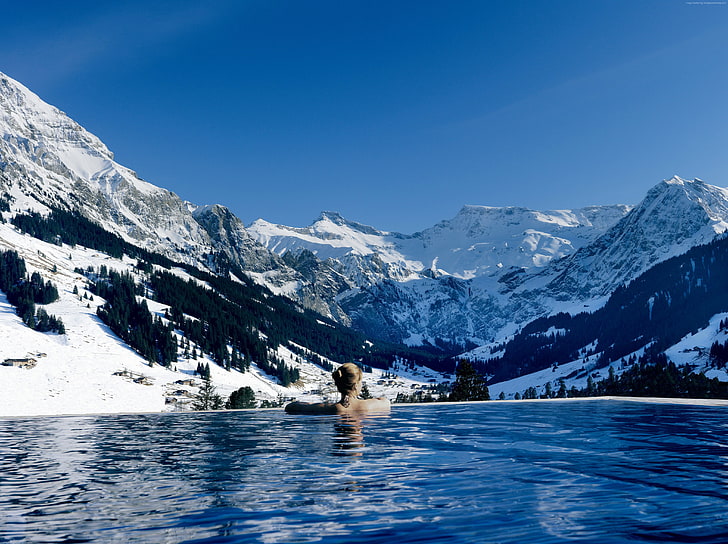 travel, Cambrian hotel, tourism, 5k, pool, Infinity pool, Switzerland