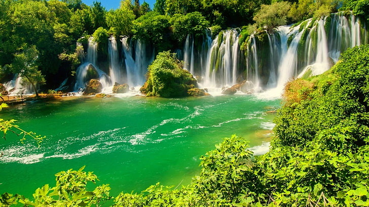 waterfall, Kravice, Bosnia and Herzegovina, scenics - nature