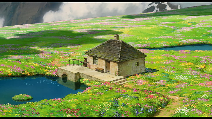 Akagijeva Nova Kuca Anime-studio-ghibli-landscape-house-wallpaper-preview