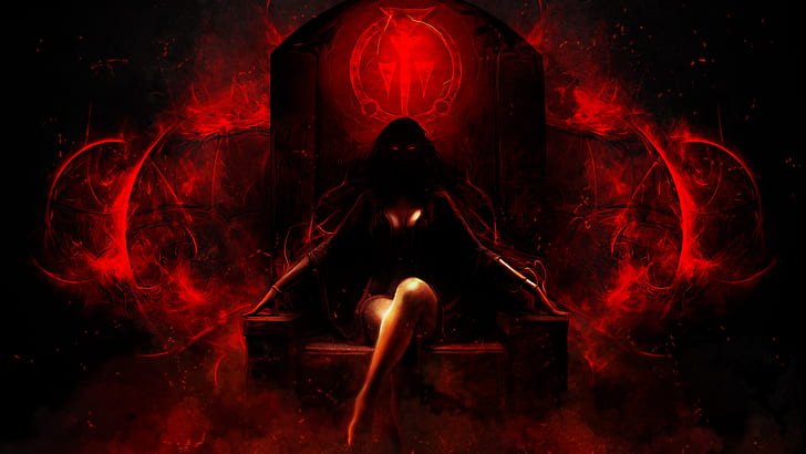 red, girl, game, prince of persia, art, sitting, kaileena, prince of persia: warrior within