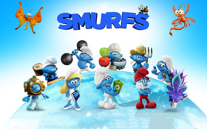 smurfs: the lost village, animation, Movies, HD wallpaper
