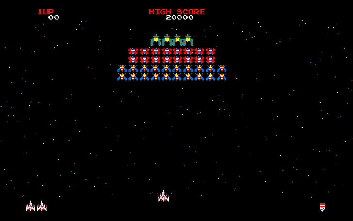 Dendy, 8-bit, NES, Galaga, Nintendo, Galaxian, HD wallpaper