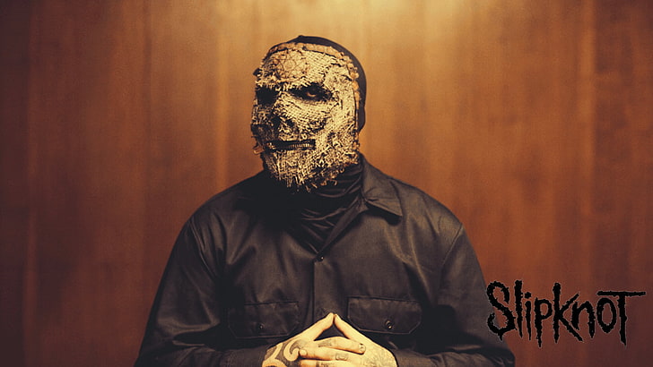 Slipknot, mask, indoors, one person, waist up, human representation, HD wallpaper
