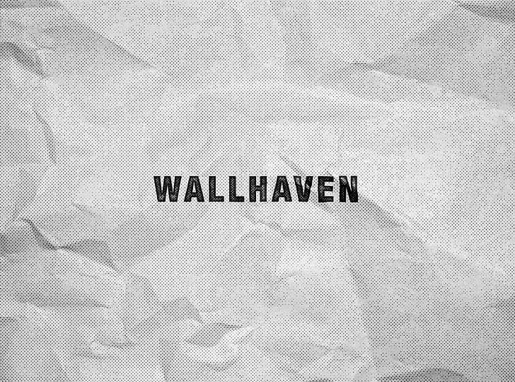 Wall Haven text, wallhaven, paper, halftone pattern, texture, HD wallpaper