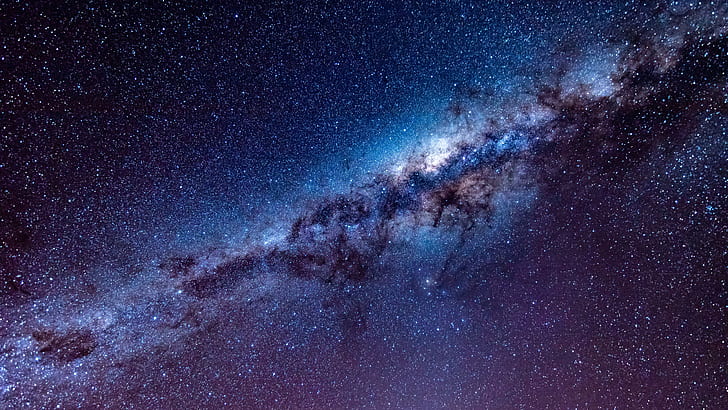 milky way, galaxy, universe, stars, starry sky, HD wallpaper