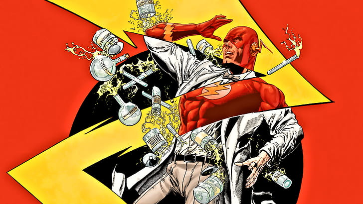 The Flash DC HD, cartoon/comic, HD wallpaper