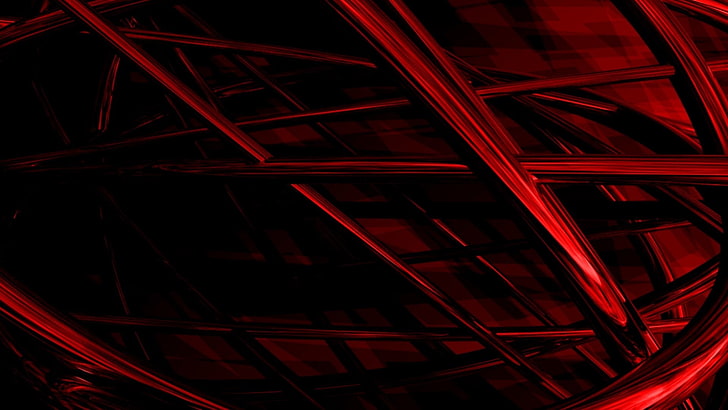 lines, woven, dark, shadow, red, abstract, backgrounds, futuristic, HD wallpaper