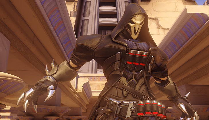 Overwatch, video games, Reaper (Overwatch), low angle view