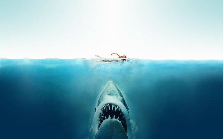 Jaws, movies, artwork