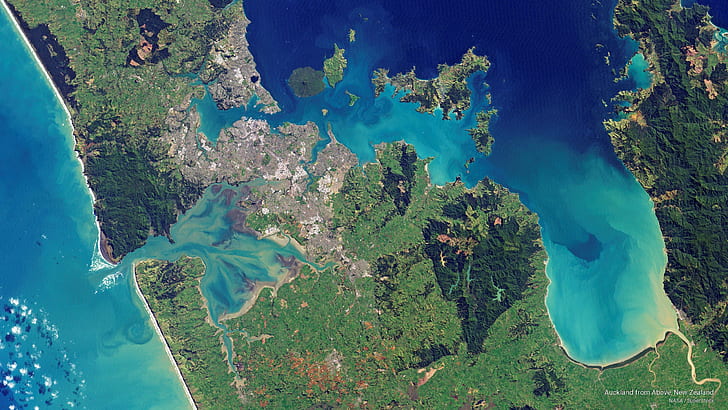Auckland from Above, New Zealand, Space
