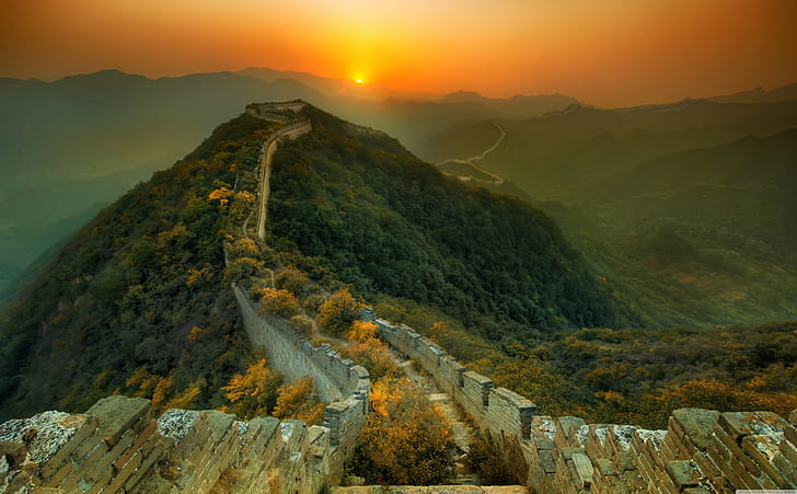 great wall of china 4k  download, HD wallpaper