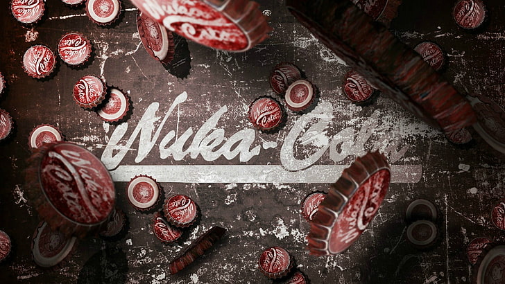 Nuka-Cola logo, Fallout, Nuka Cola, Fallout: New Vegas, video games, HD wallpaper