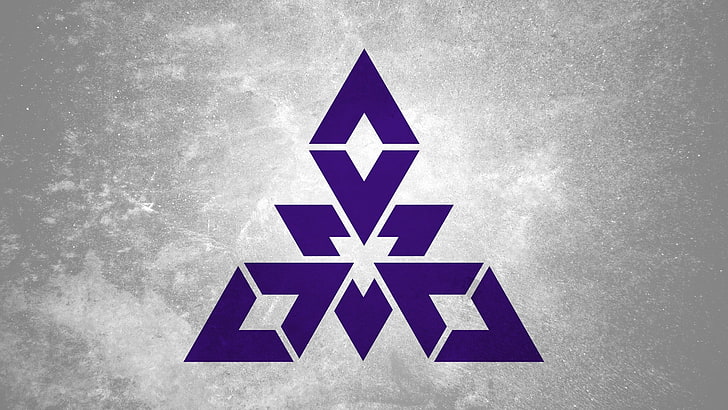white and purple star print textile, flag, Japan, Fukuoka, shape