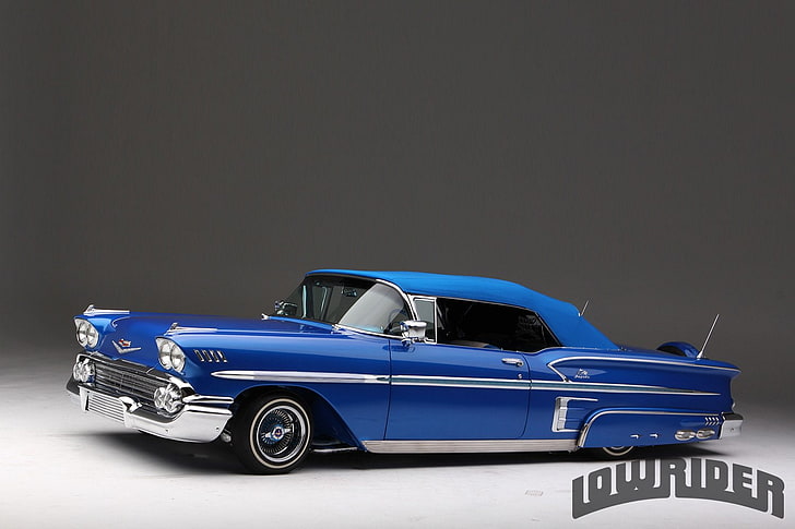1958, chevrolet, convertible, custom, gangsta, hot, impala