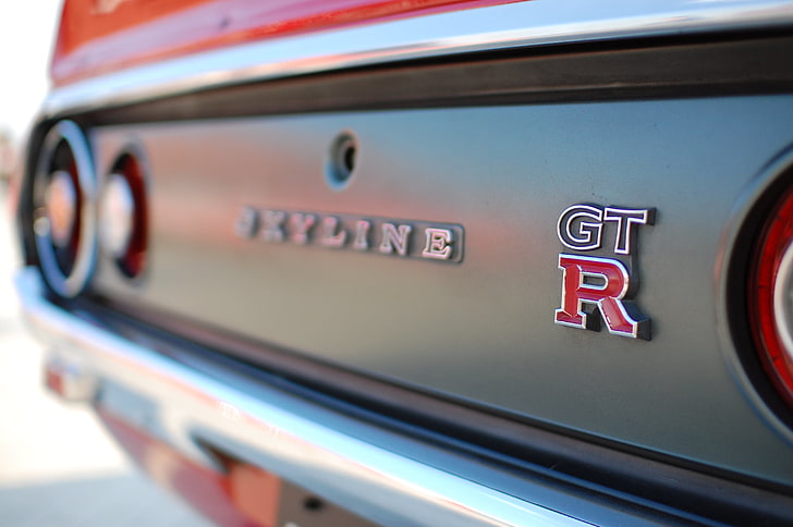 red GTR Skyline car, Nissan, Nissan Skyline GT-R, vehicle, communication, HD wallpaper
