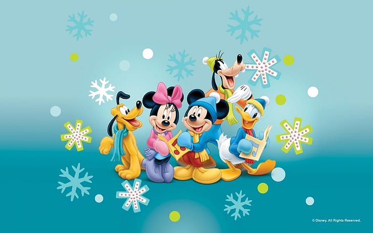 Goofy, Mickey Mouse, Minnie, Donald Duck, Pluto Desktop Wallpaper Hd