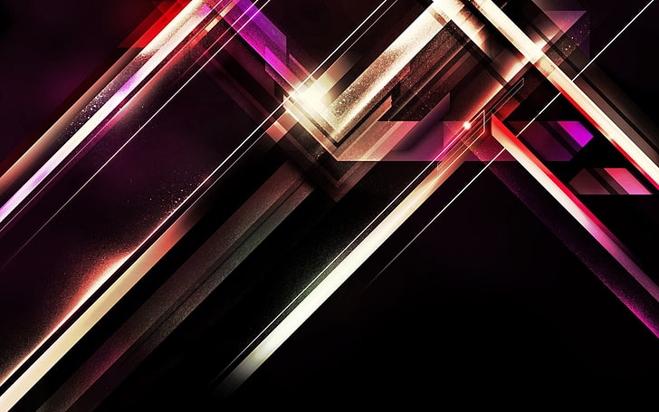 abstract, glowing, multi colored, no people, indoors, pattern, HD wallpaper