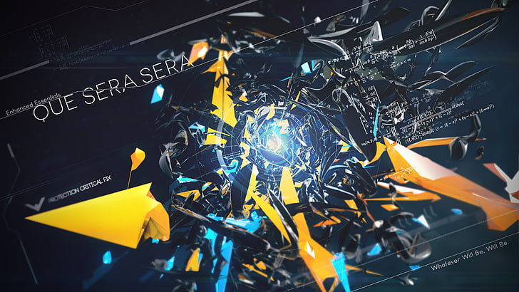 black and yellow plastic toy, 3D Abstract, text, technology, indoors, HD wallpaper