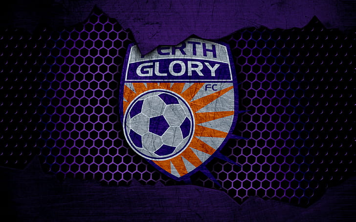 Soccer, Perth Glory FC, Emblem, Logo, HD wallpaper