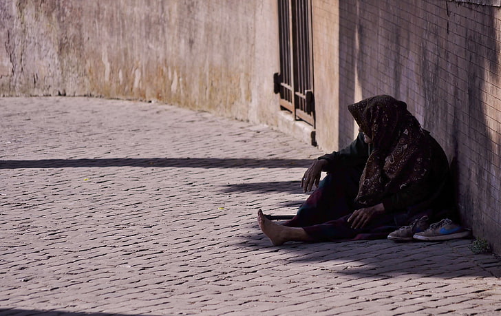 beggar, begging, homeless, homelessness, jobless, old, person, HD wallpaper