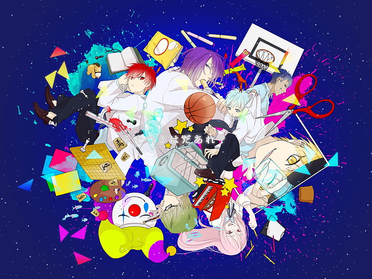 Generation of Miracles illustration, Anime, Kuroko's Basketball, HD wallpaper